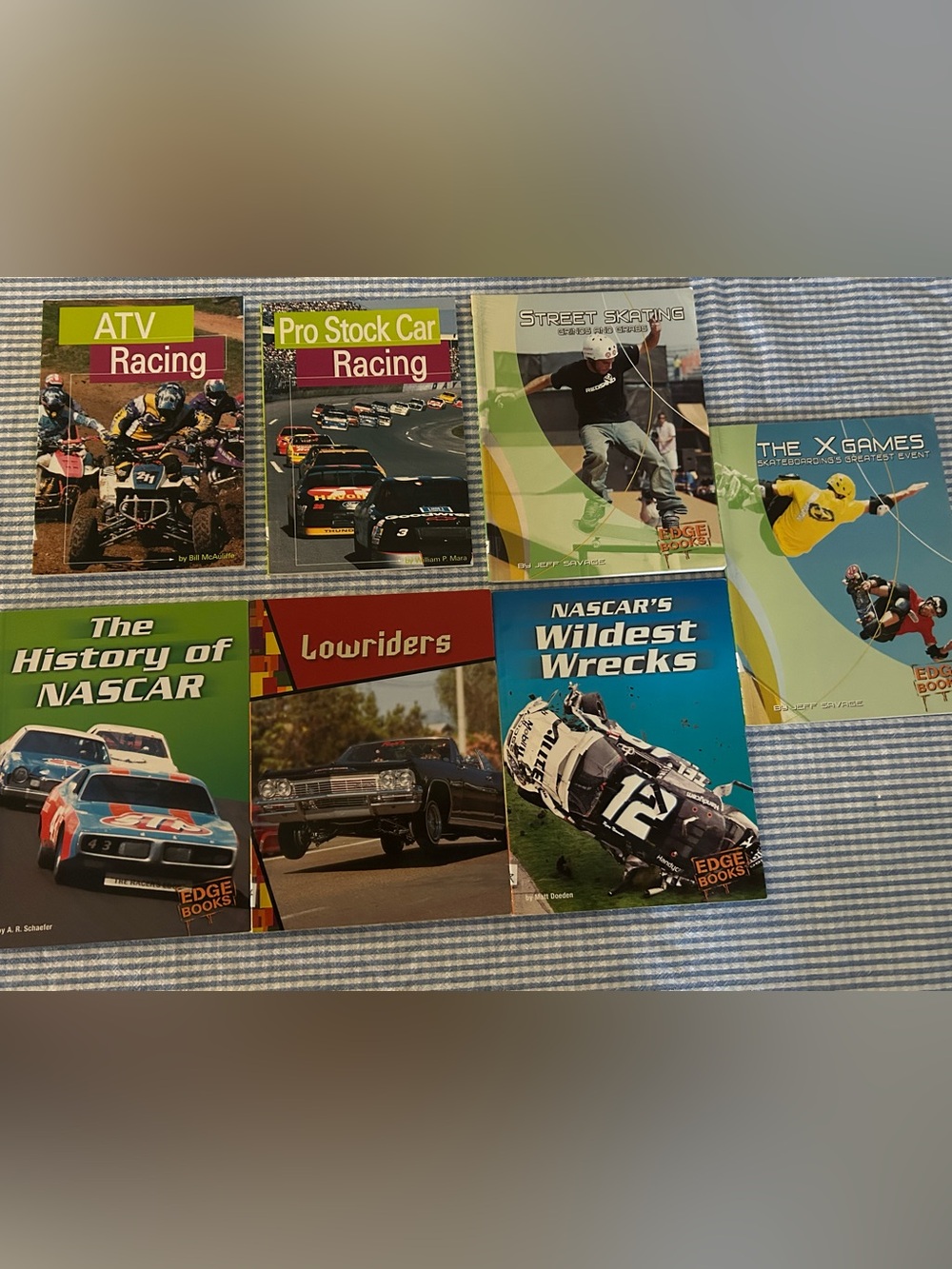 Set Of 7 Books: Racing Sports and Automobiles For Kids